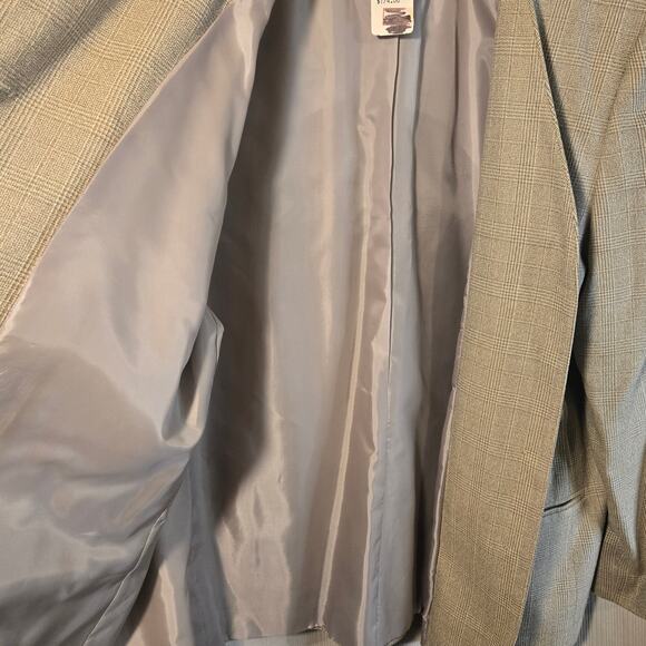 NWT Amanda Smith 18W Classic Beige Plaid Blazer [0390] - Picture 4 of 10